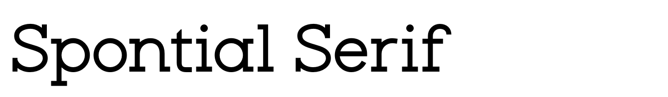 Spontial Serif